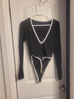 Black Top V Neck
