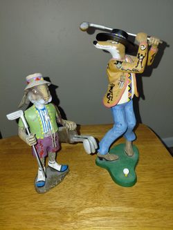 2 Robert Shields Golfing Characters