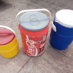 BLUE WATER JUG & ONE COOLER