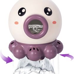 Bathtub Toys for Toddler 3-4 1-3 Years Old, Fill and Rotating Toddler Baby Bath Toys for 1 2 3 4 5 Years Old, Swimming Pool Toys Bath Time Toy Purple 