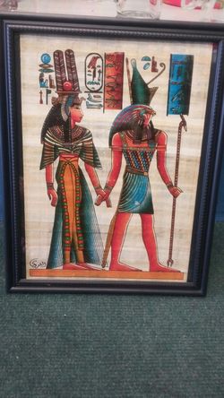 Hand painted on Papyrus poster