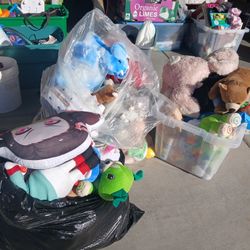 3 Bags FULL Of Plush 