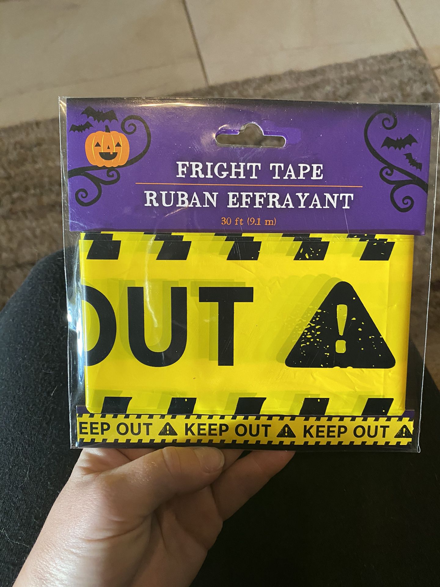 Halloween caution tape