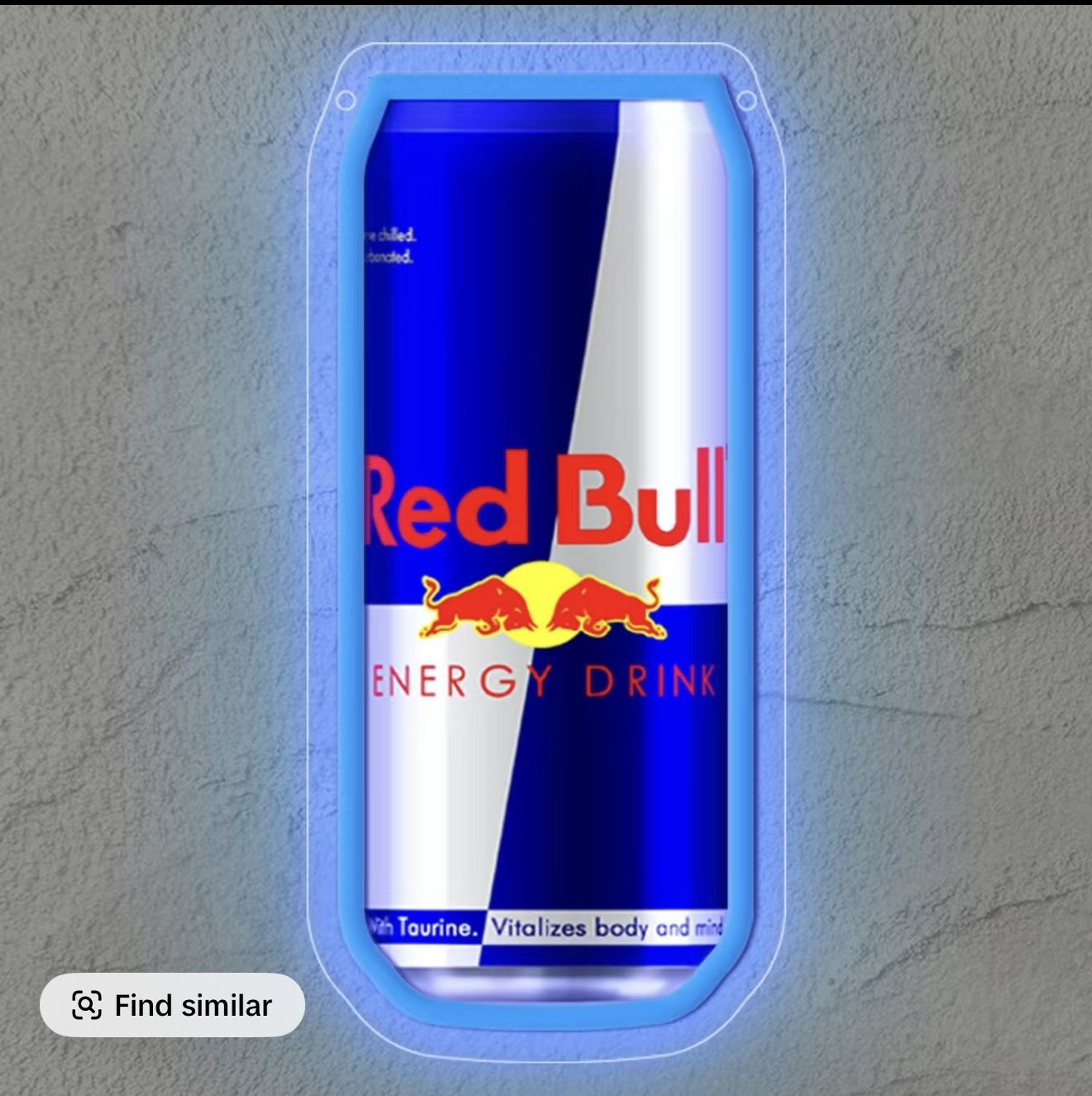 Red Bull Drink Neon Sign
