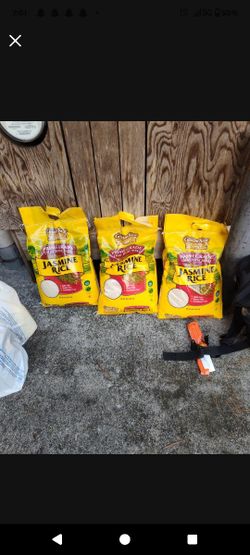 3 x 20lbs bags of jasmine rice $65 