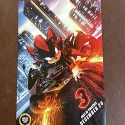 Sonic 3 Movie Poster 