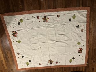 Pottery Barn Kids Thanksgiving-Themed Tablecloth – Like New (70” x 90”)