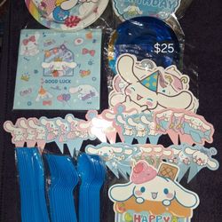 Cinnamonroll Party Supplies