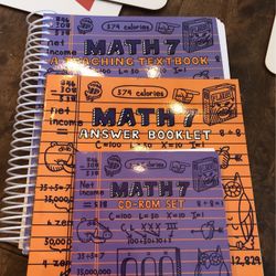 Teaching Textbooks Math 7 Book answer book CD set