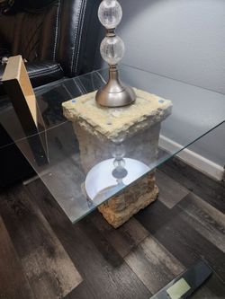 Glass table w/coffee tables