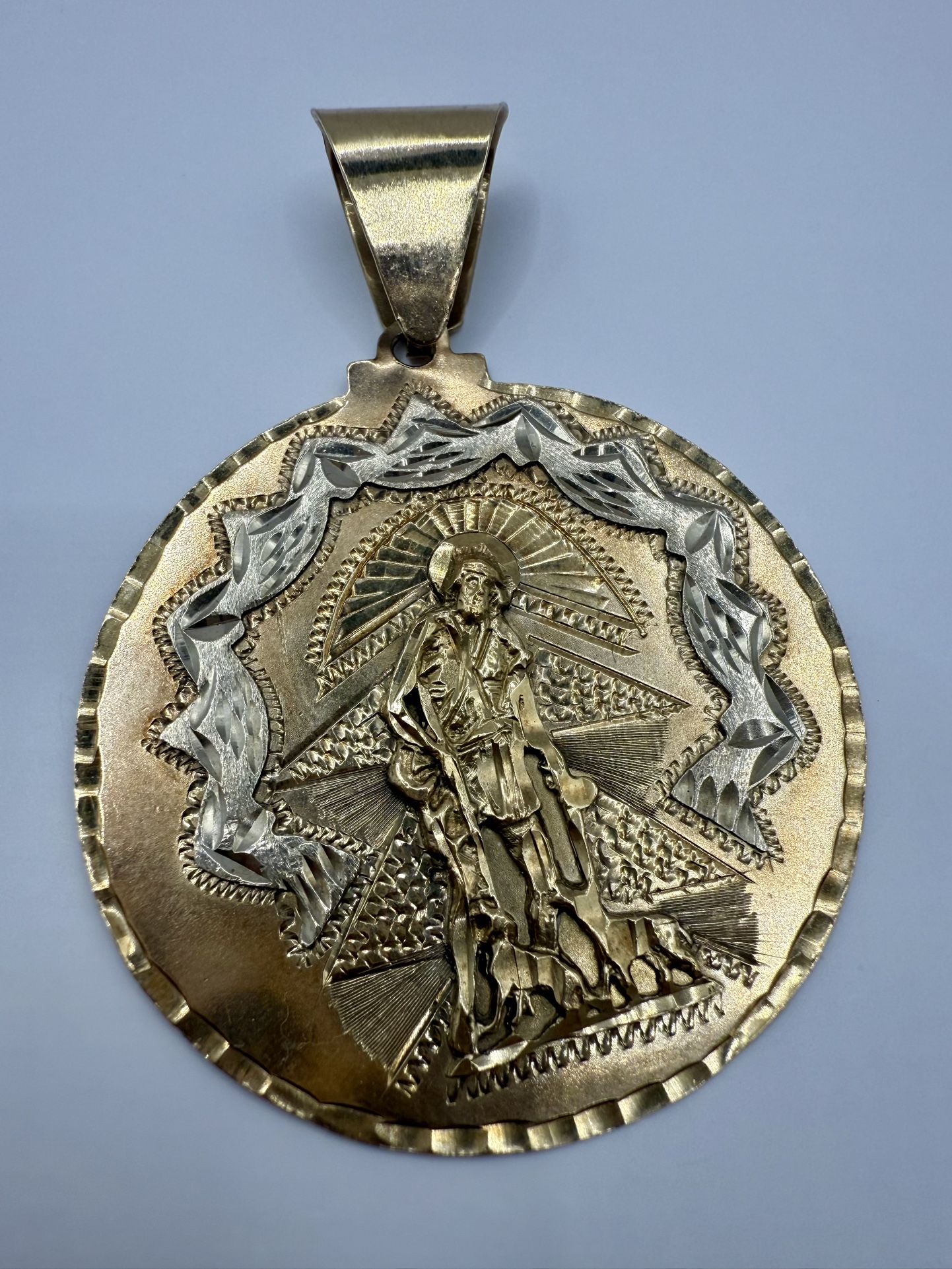 14KT St. Lazarus Pendant