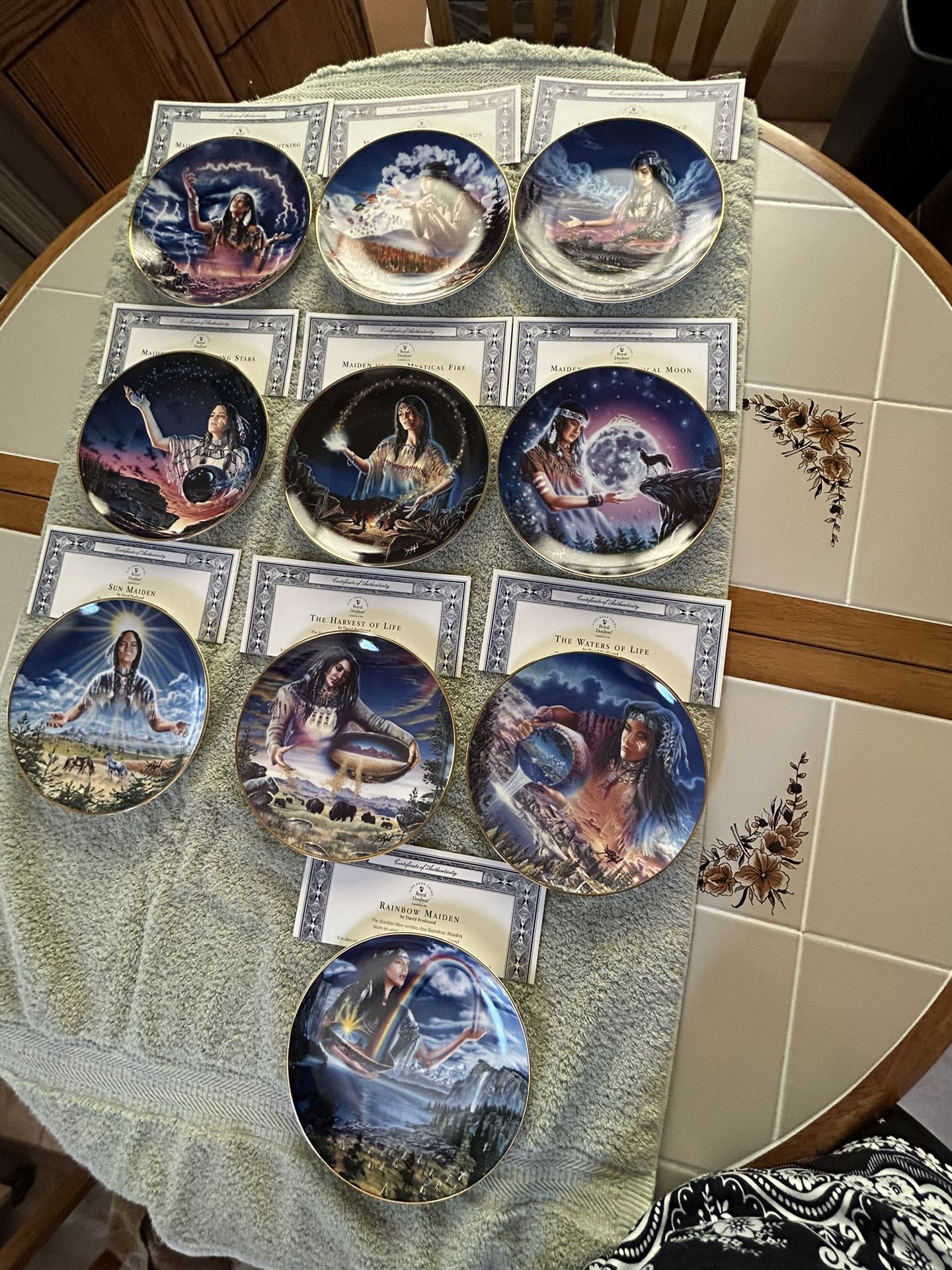 Indian Maiden Collector Plates