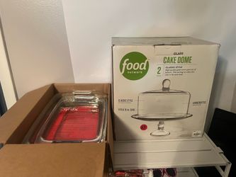 Brand New Pyrex Casserole Dish Set + Food Network Cake Dome Bundle