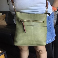 CROSSBODY VEGAN LEATHER PURSE