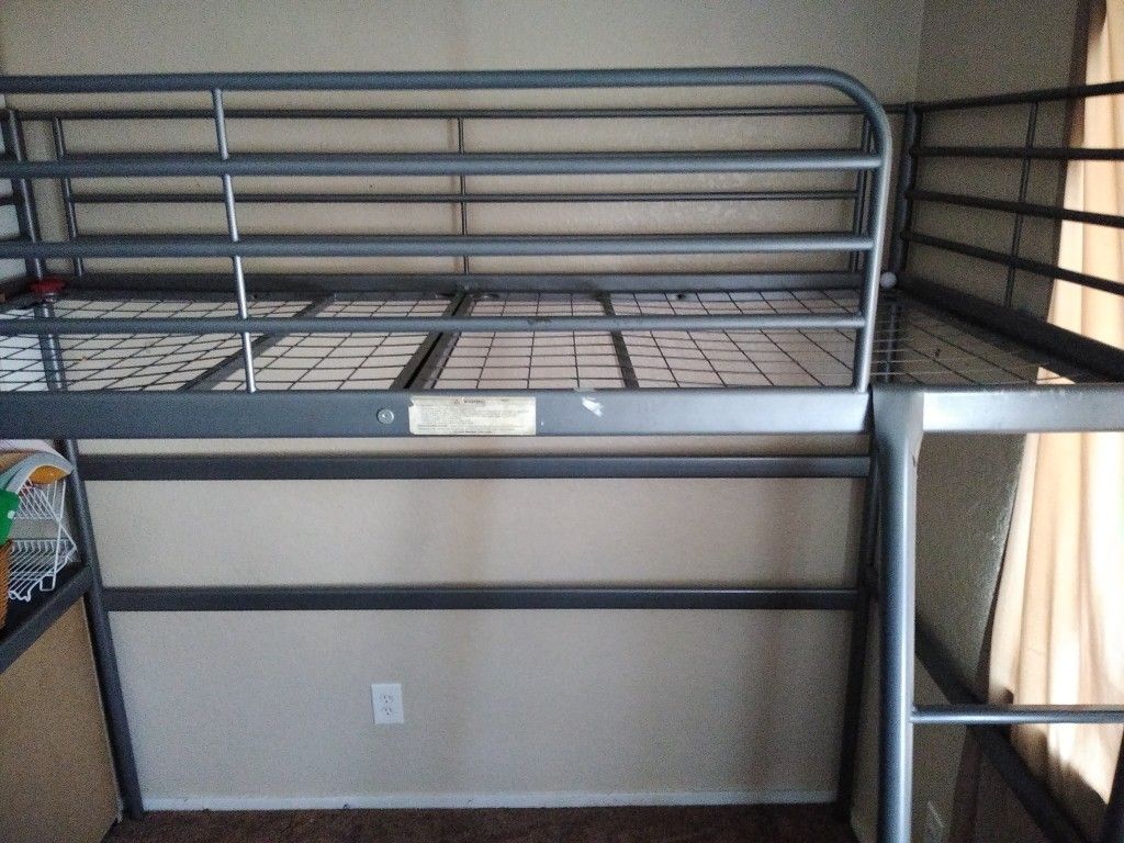 IKEA.. 102.479.87 Svärta Loft Bed Frame, Silver Color for Sale in