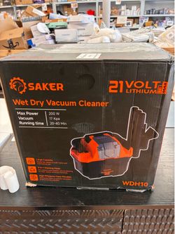 Saker Cordless Wet and Dry Shop Vacuum