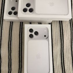 Apple iPhone 17 Pro Max Silver Or 17 Pro Silver New Sealed Unlocked 