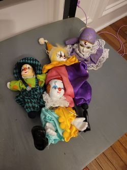 Porcelain clown lot