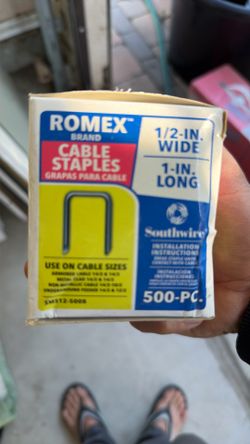 Romex Cable Staples 500pc