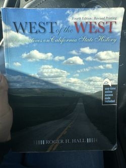 WEST OF THE WEST HISTORY BOOK