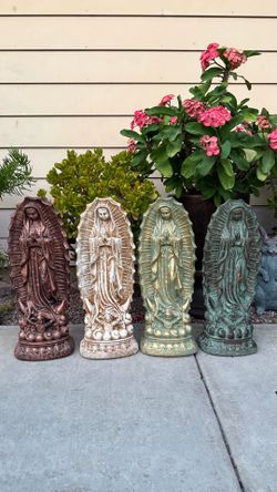 Concrete  Virgin Mary statue