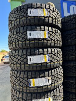 285/70r17 Goodyear tires nuevas con 65,000 millas de garantía las 4