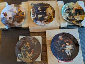 Norman Rockwell collection,  Heritage Series , Plates #11-15