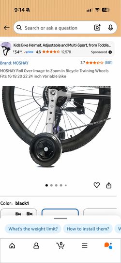 BICYCLE Training Wheels