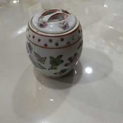 vintage Chinese miniature porcelain jar