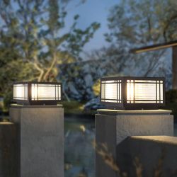 SLAWA Outdoor Post Cap Lights,Lamps with Stainless Steel Housing - Waterproof Lamp