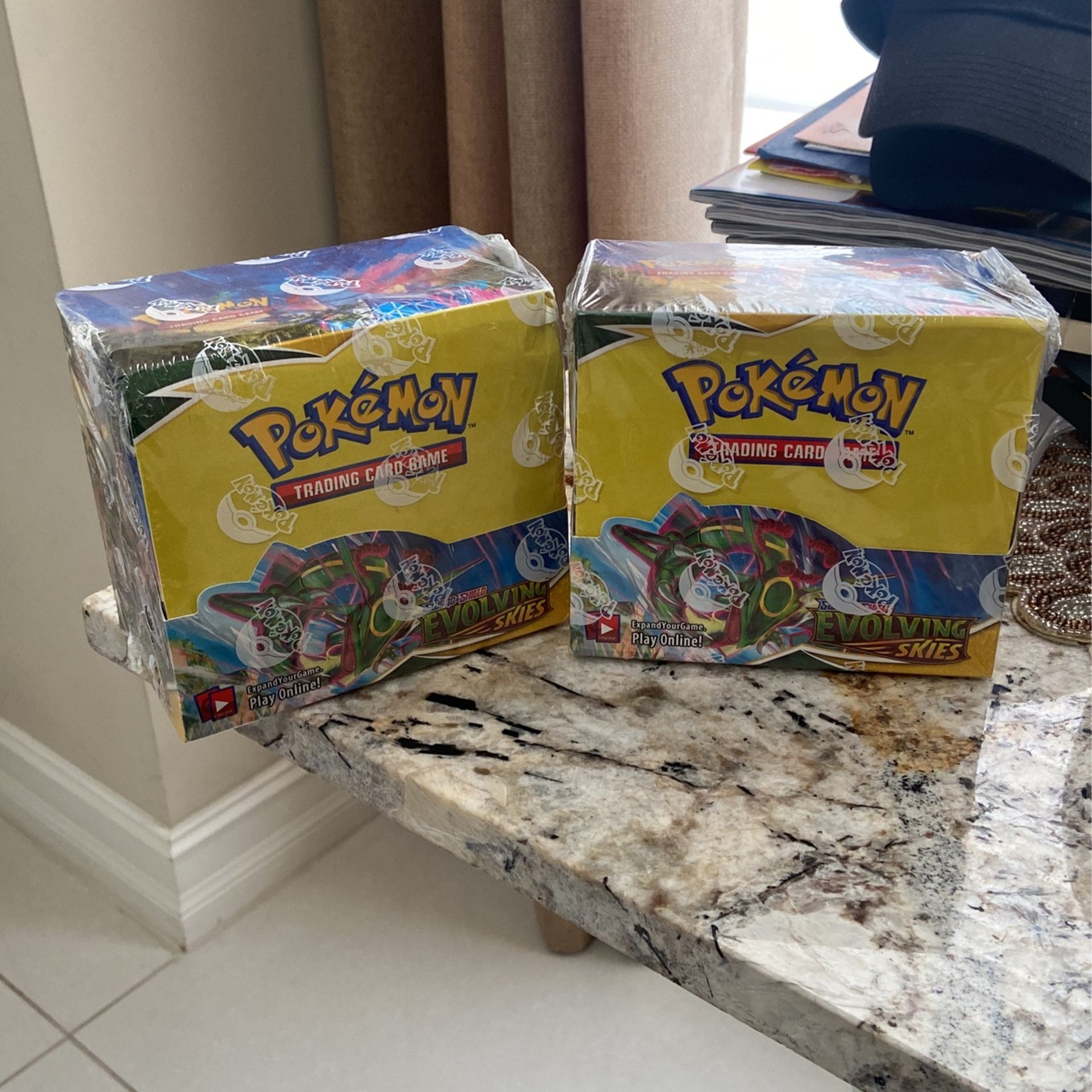 Pokmon TCG Sword & Shield Evolving Skies Sealed Booster Box Lot Of 2!