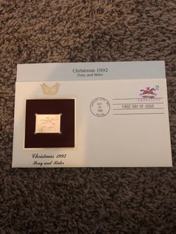 Christmas 1992 (Pony and Rider) stamp