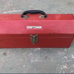 Craftsman Metal Tool Box Red 
