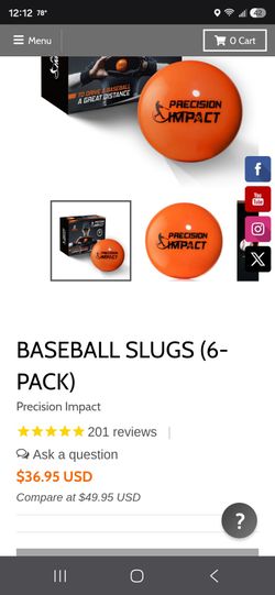 Baseball Precision Impact Slugs