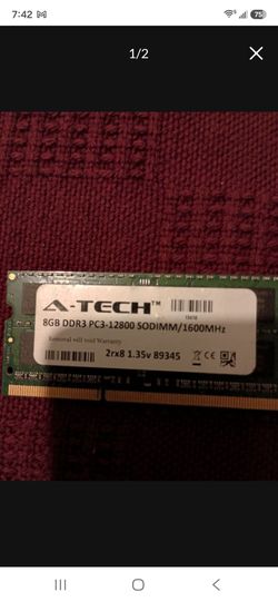 A-Tech noMemory Stick 8GB DDR3 PC3-12800 SODIMM