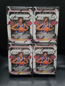 2025-26 Panini Prizm Basketball Blaster Box Lot! 4 Box Lot! New Factory Sealed!