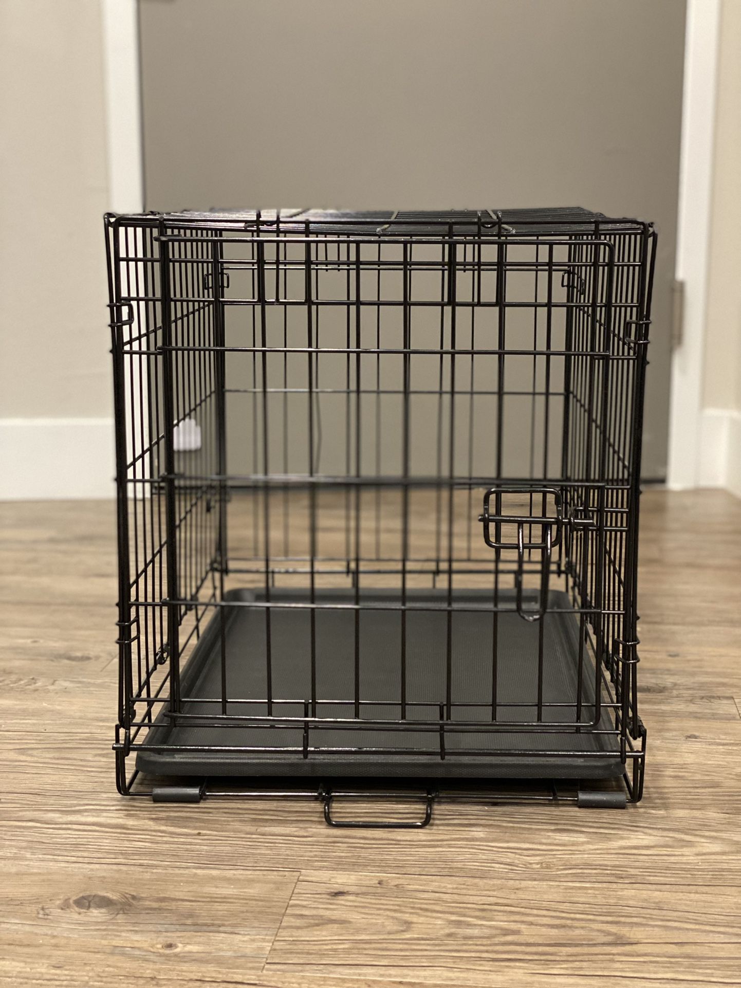 M24" Folding Metal Pet Crate For Small Breed Dog Or Bunny (under 15 Pounds)