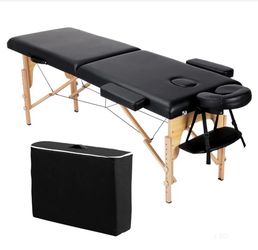 84 Inch Adjustable 2 Fold Salon Bed