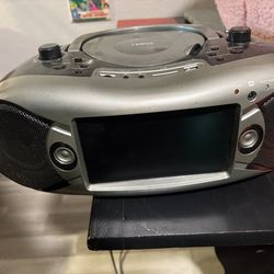 Portable DVD Boombox with TV