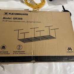 FLEXIMOUNTS 3x8 Overhead Garage Storage Rack - Brand New Sealed