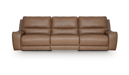 Silverbrooke 3-Piece Leather Dual Power Reclining Modular Sofa