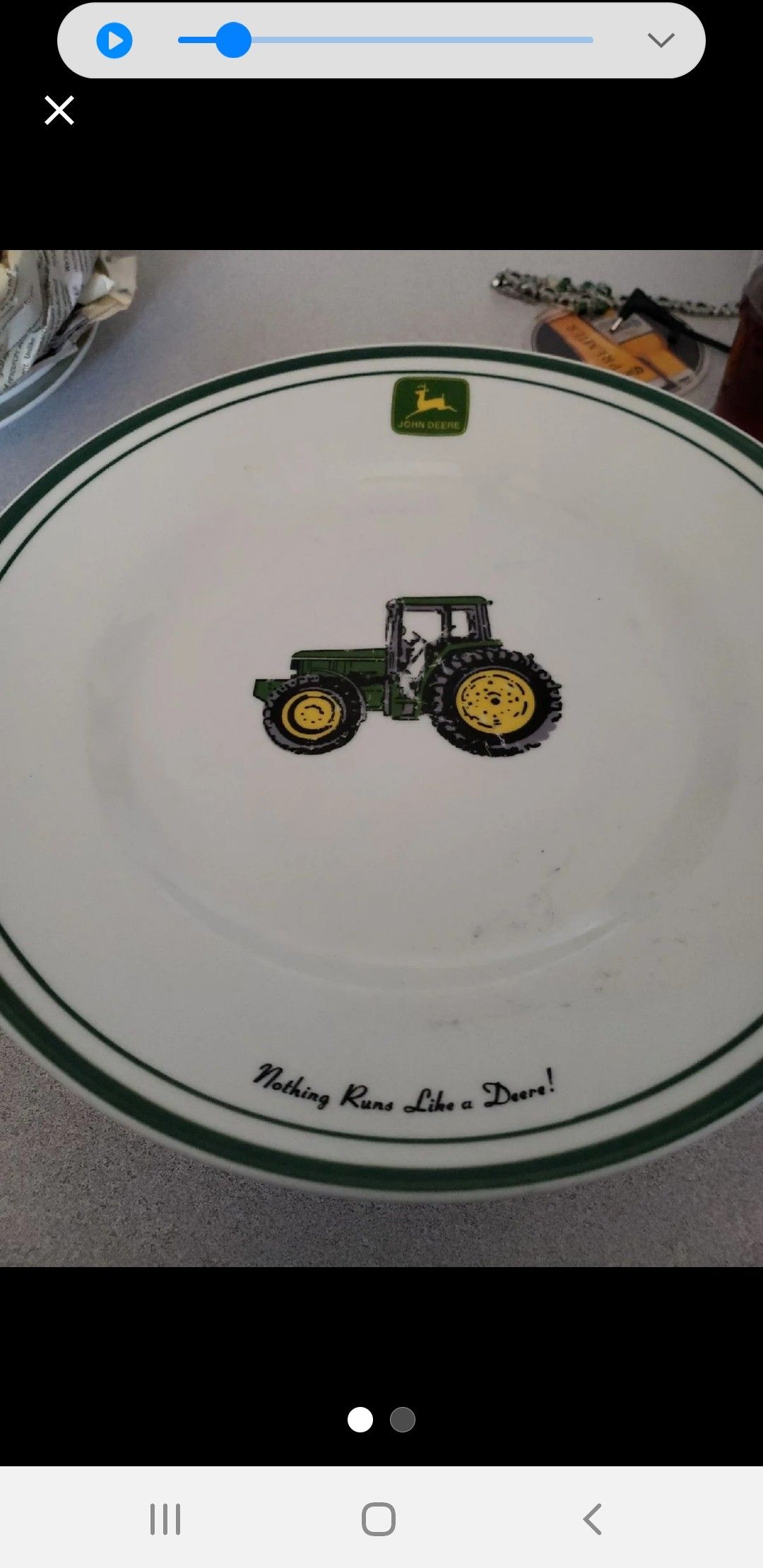 Jhon deer plate