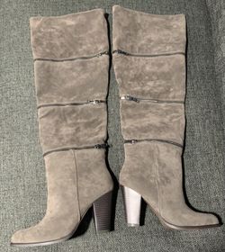 Dark taupe customizable length boots (10)