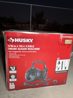 Husky Cable Drum Auger Machine