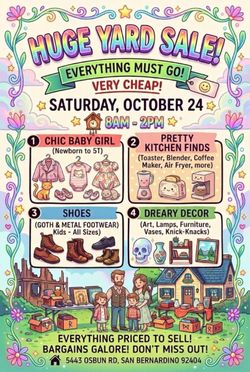 ❤️❤️GARAGE SALE❤️❤️ 10-24-26