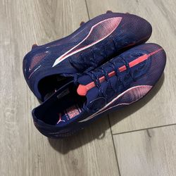 Puma Ultra Ultimate FG/AG Soccer Cleats - Navy/Red - Size 8 1/2- Brand New 