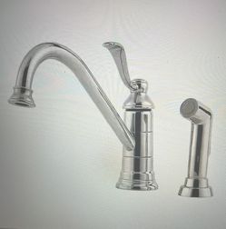 Pfister Kitchen Faucet With Side Spray In Polished Chrome