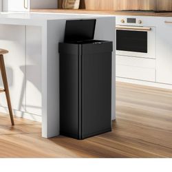 🚮 18.5 Gallon Stainless Steel Automatic Trash Can — Touchless & Sleek!