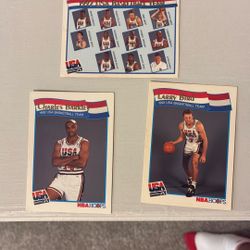 1992 USA Basketball Team Cards - Larry bird and Charles Barkley “Dream Team” nba all-stars basketball cards