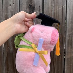 Brand New Capybara 8” Graduation Stuffed Plush Plushy 